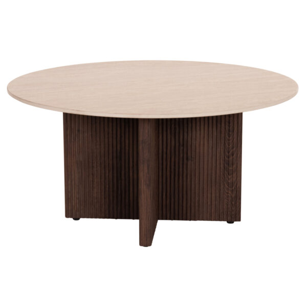 ΤΡΑΠΕΖΙ ΣΑΛΟΝΙΟΥ SKY HM18329 ΚΕΡΑΜΙΚΟ TOP ΟΨΗ ΤΡΑΒΕΡΤΙΝΑΣ-MDF ΒΑΣΗ Φ80x40Υεκ.