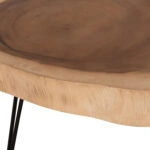 ΤΡΑΠΕΖΙ ΣΑΛΟΝΙΟΥ SERVON HM9912 SUAR ΞΥΛΟ ΦΥΣΙΚΟ-ΜΕΤΑΛ.ΠΟΔΙΑ ΜΑΥΡΑ 76x67x44Υεκ.