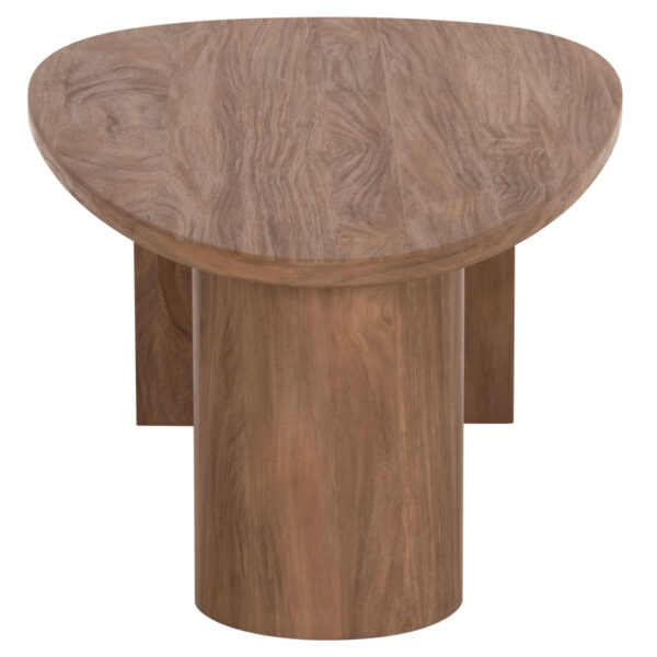 ΤΡΑΠΕΖΙ ΣΑΛΟΝΙΟΥ ΟΒΑΛ ALPER HM18327 MDF ΣΕ SONAMA ΧΡΩΜΑ 110x60x40Υεκ