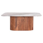 ΤΡΑΠΕΖΙ ΣΑΛΟΝΙΟΥ ΤΕΤΡΑΓΩΝΟ VOLTI HM18000 ΓΚΡΙ ΜΑΡΜΑΡO-ΞΥΛΟ ΑΚΑΚΙΑΣ 100.5x100.5x40Υεκ