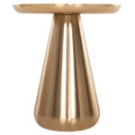 ΤΡΑΠΕΖΙA ΣΑΛΟΝΙΟΥ 2ΤΜΧ OLUF HM9921 ΜΕΤΑΛΛΟ ΕΜΑΓΙΕ-GLOSSY ΧΡΥΣΟ & ΜΑΥΡΟ Φ50 & Φ41