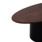 ΤΡΑΠΕΖΙA ΣΑΛΟΝΙΟΥ 3ΤΜΧ PEBBLES HM18004 MANGO TOP-ΜΕΤΑΛΛΙΚΕΣ ΜΑΥΡΕΣ ΒΑΣΕΙΣ