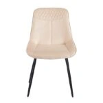 TEREA BEIGE VELVET ΥΦΑΣΜΑ ΚΑΡΕΚΛΑ ΜΕΤΑΛΛΙΚΗ 51X58X87εκ. - ΜΕΤΑΛΛΟ/VELVET - BEIGE