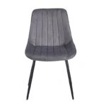 BONY GREY VELVET ΥΦΑΣΜΑ ΚΑΡΕΚΛΑ ΜΕΤΑΛΛΙΚΗ 51X58X87εκ. - ΜΕΤΑΛΛΟ/VELVET - GREY