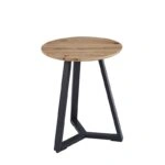 ALEX SONOMA OAK Φ45Χ55εκ. ΤΡΑΠΕΖΙ ΣΑΛΟΝΙΟΥ - ΜΕΤΑΛΛΟ/MDF/3D PAPER - SONOMA OAK