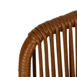 Πολυθρόνα Κήπου ArteLibre BLUENILE Λευκό/Καφέ Αλουμίνιο/Rattan 49x42x81cm