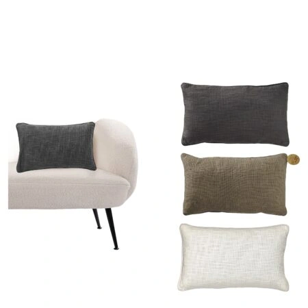 Μαξιλάρι Με Φερμουάρ 30x50cm Σε 3 Χρώματα