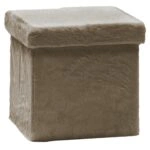 Πουφ Αναδιπλούμενο Τόρτορα Velure 38x38cm