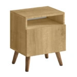 Κομοδίνο Sole Megapap χρώμα sapphire oak 40x30x47,6εκ.