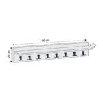 Κρεμάστρα τοίχου Vettini Megapap χρώμα λευκό 100x12x20εκ.