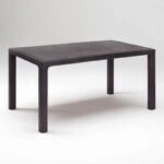 Τραπέζι πολυπροπυλενίου Kalan Megapap χρώμα καφέ 150x90x75εκ.