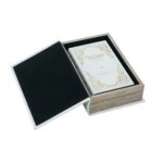 Artekko Book Διακοσμητικά Βιβλία MDF με Αποθηκευτικό Χώρο σε Λευκό με Χρυσό 2pcs
