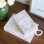 Artekko Book Διακοσμητικά Βιβλία MDF με Αποθηκευτικό Χώρο σε Λευκό με Χρυσό 2pcs