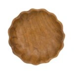Artekko Woody Καφέ Διακοσμητική Πιατέλα από Ξύλο Teak (20x20x5)cm