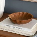 Artekko Woody Καφέ Διακοσμητική Πιατέλα από Ξύλο Teak (20x20x5)cm
