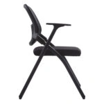 ΚΑΡΕΚΛΑ ΣΥΝΕΔΡΙΟΥ ΠΤΥΣΣΟΜΕΝΗ ΜΕ ΑΝΑΛΟΓΙΟ DENO HM1209.01 MESH ΥΦΑΣΜΑ ΜΑΥΡΟ 60x59x87Υεκ.