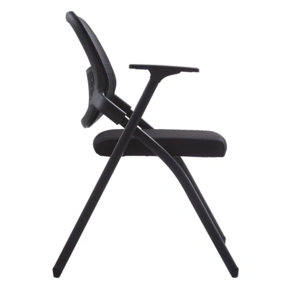 ΚΑΡΕΚΛΑ ΣΥΝΕΔΡΙΟΥ ΠΤΥΣΣΟΜΕΝΗ ΜΕ ΑΝΑΛΟΓΙΟ DENO HM1209.01 MESH ΥΦΑΣΜΑ ΜΑΥΡΟ 60x59x87Υεκ.