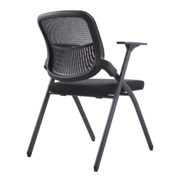 ΚΑΡΕΚΛΑ ΣΥΝΕΔΡΙΟΥ ΠΤΥΣΣΟΜΕΝΗ ΜΕ ΑΝΑΛΟΓΙΟ DENO HM1209.01 MESH ΥΦΑΣΜΑ ΜΑΥΡΟ 60x59x87Υεκ.