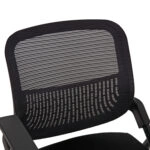 ΚΑΡΕΚΛΑ ΣΥΝΕΔΡΙΟΥ ΠΤΥΣΣΟΜΕΝΗ ΜΕ ΑΝΑΛΟΓΙΟ DENO HM1209.01 MESH ΥΦΑΣΜΑ ΜΑΥΡΟ 60x59x87Υεκ.