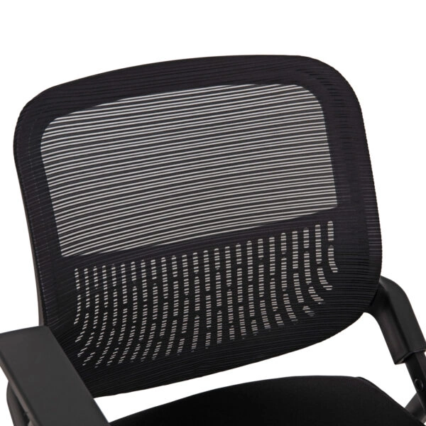 ΚΑΡΕΚΛΑ ΣΥΝΕΔΡΙΟΥ ΠΤΥΣΣΟΜΕΝΗ ΜΕ ΑΝΑΛΟΓΙΟ DENO HM1209.01 MESH ΥΦΑΣΜΑ ΜΑΥΡΟ 60x59x87Υεκ.