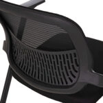 ΚΑΡΕΚΛΑ ΣΥΝΕΔΡΙΟΥ ΠΤΥΣΣΟΜΕΝΗ ΜΕ ΑΝΑΛΟΓΙΟ DENO HM1209.01 MESH ΥΦΑΣΜΑ ΜΑΥΡΟ 60x59x87Υεκ.