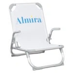 ΚΑΡΕΚΛΑΚΙ ΠΑΡΑΛΙΑΣ ΨΗΛΗ ΠΛΑΤΗ ALMIRA HM5053.03 ΒΑΡΕΩΣ ΤΥΠΟΥ ΛΕΥΚΟ ΑΛΟΥΜΙΝΙΟΥ 56x70x66 εκ.