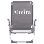 ΚΑΡΕΚΛΑΚΙ ΠΑΡΑΛΙΑΣ ΑΛΟΥΜINIOY ΒΑΡ.ΤΥΠΟΥ ΨΗΛΗ ΠΛΑΤΗ ALMIRA HM5053.10 ΓΚΡΙ 55x71x66Υεκ