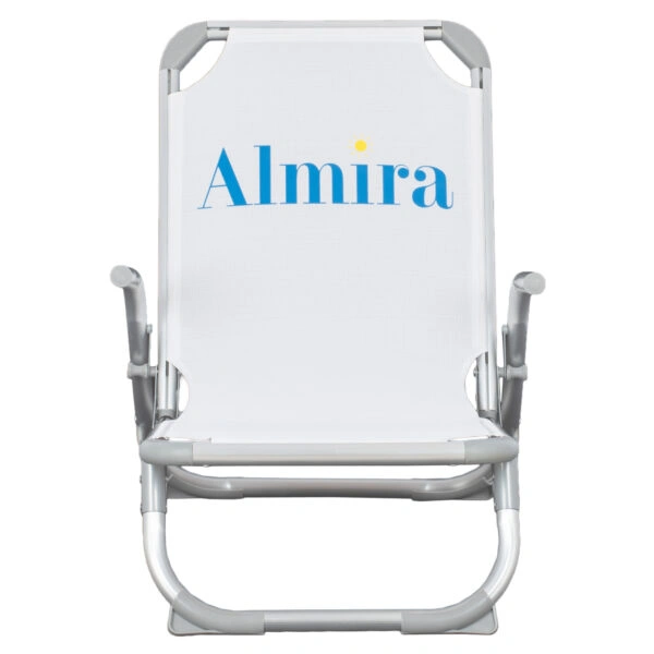 ΚΑΡΕΚΛΑΚΙ ΠΑΡΑΛΙΑΣ ΨΗΛΗ ΠΛΑΤΗ ALMIRA HM5053.03 ΒΑΡΕΩΣ ΤΥΠΟΥ ΛΕΥΚΟ ΑΛΟΥΜΙΝΙΟΥ 56x70x66 εκ.