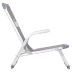 ΚΑΡΕΚΛΑΚΙ ΠΑΡΑΛΙΑΣ ΑΛΟΥΜINIOY ΒΑΡ.ΤΥΠΟΥ ΨΗΛΗ ΠΛΑΤΗ ALMIRA HM5053.10 ΓΚΡΙ 55x71x66Υεκ