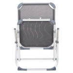 ΚΑΡΕΚΛΑΚΙ ΠΑΡΑΛΙΑΣ ΑΛΟΥΜINIOY ΒΑΡ.ΤΥΠΟΥ ΨΗΛΗ ΠΛΑΤΗ ALMIRA HM5053.10 ΓΚΡΙ 55x71x66Υεκ