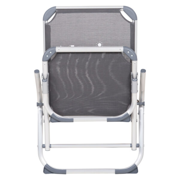 ΚΑΡΕΚΛΑΚΙ ΠΑΡΑΛΙΑΣ ΑΛΟΥΜINIOY ΒΑΡ.ΤΥΠΟΥ ΨΗΛΗ ΠΛΑΤΗ ALMIRA HM5053.10 ΓΚΡΙ 55x71x66Υεκ