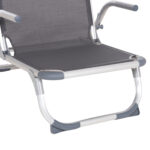 ΚΑΡΕΚΛΑΚΙ ΠΑΡΑΛΙΑΣ ΑΛΟΥΜINIOY ΒΑΡ.ΤΥΠΟΥ ΨΗΛΗ ΠΛΑΤΗ ALMIRA HM5053.10 ΓΚΡΙ 55x71x66Υεκ