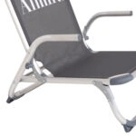 ΚΑΡΕΚΛΑΚΙ ΠΑΡΑΛΙΑΣ ΑΛΟΥΜINIOY ΒΑΡ.ΤΥΠΟΥ ΨΗΛΗ ΠΛΑΤΗ ALMIRA HM5053.10 ΓΚΡΙ 55x71x66Υεκ