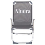 ΚΑΡΕΚΛΑΚΙ ΠΑΡΑΛΙΑΣ ΑΛΟΥΜΙΝΙΟΥ ΒΑΡ.ΤΥΠΟΥ ΥΠΕΡΥΨΩΜΕΝΟ ALMIRA HM6431.10 ΓΚΡΙ 53x68x80Υεκ