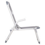 ΚΑΡΕΚΛΑΚΙ ΠΑΡΑΛΙΑΣ ΑΛΟΥΜΙΝΙΟΥ ΒΑΡ.ΤΥΠΟΥ ΥΠΕΡΥΨΩΜΕΝΟ ALMIRA HM6431.10 ΓΚΡΙ 53x68x80Υεκ