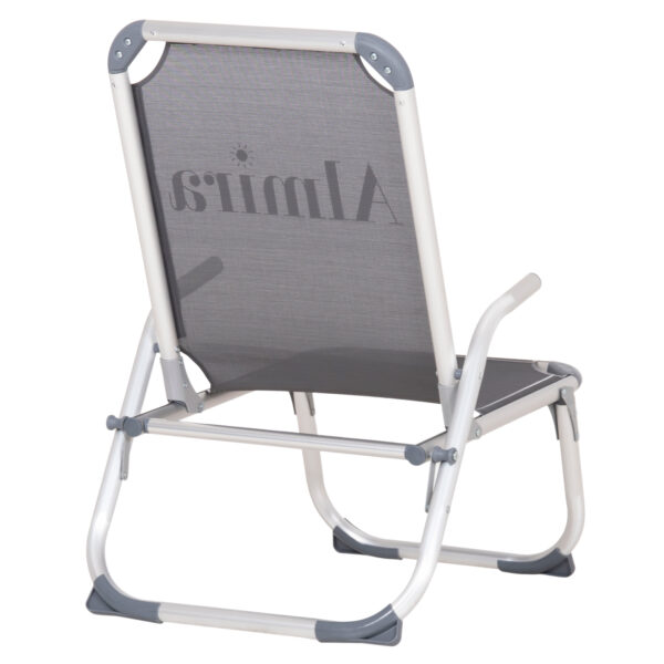 ΚΑΡΕΚΛΑΚΙ ΠΑΡΑΛΙΑΣ ΑΛΟΥΜΙΝΙΟΥ ΒΑΡ.ΤΥΠΟΥ ΥΠΕΡΥΨΩΜΕΝΟ ALMIRA HM6431.10 ΓΚΡΙ 53x68x80Υεκ