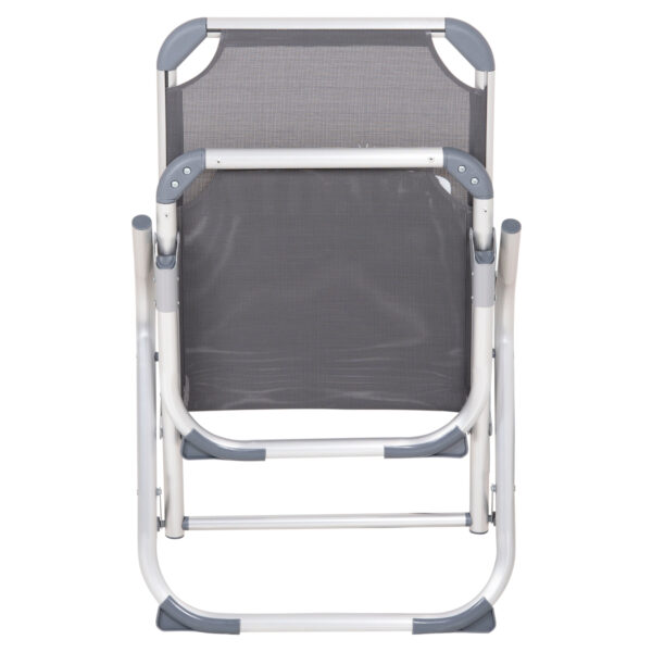 ΚΑΡΕΚΛΑΚΙ ΠΑΡΑΛΙΑΣ ΑΛΟΥΜΙΝΙΟΥ ΒΑΡ.ΤΥΠΟΥ ΥΠΕΡΥΨΩΜΕΝΟ ALMIRA HM6431.10 ΓΚΡΙ 53x68x80Υεκ