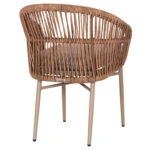 ΠΟΛΥΘΡΟΝΑ ΑΛΟΥΜΙΝΙΟΥ ORIN HM6265.03 ΚΑΠΟΥΤΣΙΝΟ- P.E.RATTAN ΣΕ ΦΥΣΙΚΟ 58x61x75Υεκ.