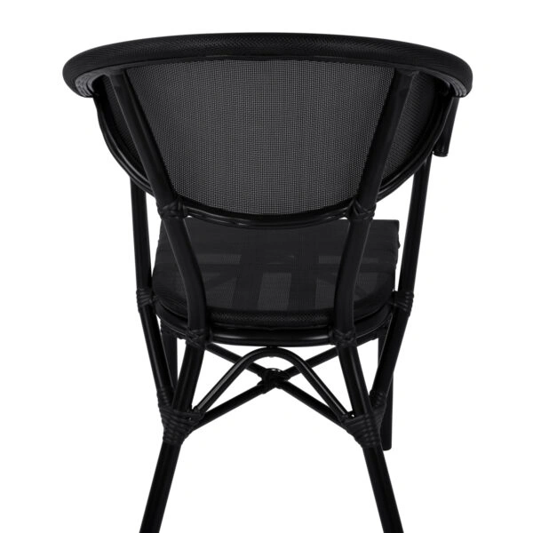 ΠΟΛΥΘΡΟΝΑ ΑΛΟΥΜΙΝΙΟΥ CLAY BAMBOO LOOK ΜΑΥΡΗ ΜΕ TEXTLINE HM5025.02 59x60x82 cm