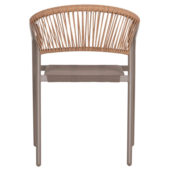 ΠΟΛΥΘΡΟΝΑ HOMAN HM6430.04 ΣΑΜΠΑΝΙ ΜΕΤΑΛΛΟ & TEXTILENE--ΜΠΕΖ P.E.RATTAN 53,5x62x75Υεκ