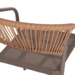 ΠΟΛΥΘΡΟΝΑ HOMAN HM6430.04 ΣΑΜΠΑΝΙ ΜΕΤΑΛΛΟ & TEXTILENE--ΜΠΕΖ P.E.RATTAN 53,5x62x75Υεκ
