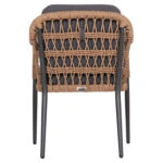 ΠΟΛΥΘΡΟΝΑ BOXER HM6556.01 ΑΛΟΥΜΙΝΙΟ & ΜΑΞΙΛΑΡΙΑ ΓΚΡΙ-TWIST WICKER 61x59x78,5Yεκ