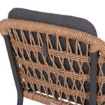 ΠΟΛΥΘΡΟΝΑ BOXER HM6556.01 ΑΛΟΥΜΙΝΙΟ & ΜΑΞΙΛΑΡΙΑ ΓΚΡΙ-TWIST WICKER 61x59x78,5Yεκ