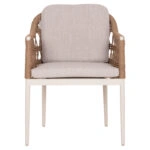 ΠΟΛΥΘΡΟΝΑ BOXER HM6556.02 ΑΛΟΥΜΙΝΙΟ & ΜΑΞΙΛΑΡΙΑ ΜΠΕΖ-TWIST WICKER 61x59x78,5Yεκ