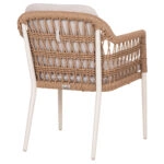 ΠΟΛΥΘΡΟΝΑ BOXER HM6556.02 ΑΛΟΥΜΙΝΙΟ & ΜΑΞΙΛΑΡΙΑ ΜΠΕΖ-TWIST WICKER 61x59x78,5Yεκ