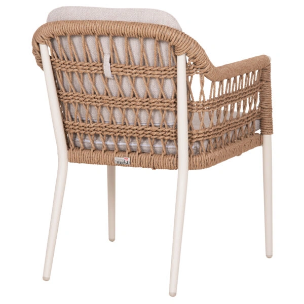 ΠΟΛΥΘΡΟΝΑ BOXER HM6556.02 ΑΛΟΥΜΙΝΙΟ & ΜΑΞΙΛΑΡΙΑ ΜΠΕΖ-TWIST WICKER 61x59x78,5Yεκ