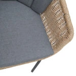 ΠΟΛΥΘΡΟΝΑ VICTUS HM6559.01 ΑΛΟΥΜΙΝΙΟ & ΜΑΞΙΛΑΡΙΑ ΓΚΡΙ-TWIST WICKER 59x68.5x75Yεκ