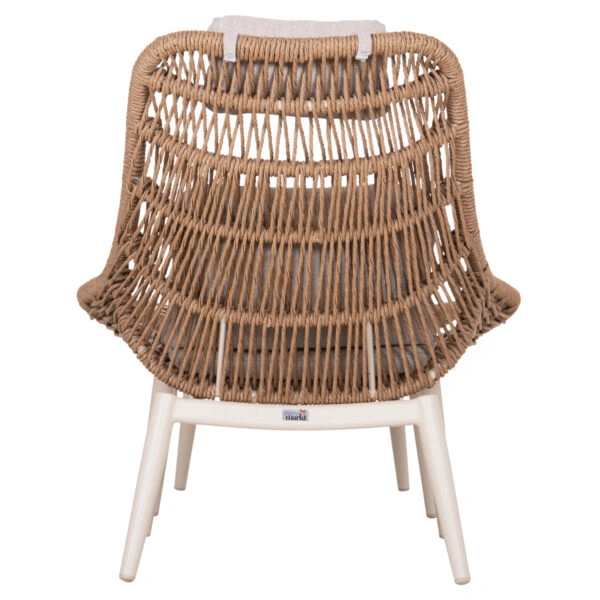 ΠΟΛΥΘΡΟΝΑ LOUNGE ΜΕ ΥΠΟΠΟΔΙΟ REMVAZZO HM6561.02 ΑΛΟΥΜΙΝΙΟ ΜΠΕΖ--WICKER 89x94x98Υεκ