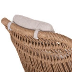 ΠΟΛΥΘΡΟΝΑ LOUNGE ΜΕ ΥΠΟΠΟΔΙΟ REMVAZZO HM6561.02 ΑΛΟΥΜΙΝΙΟ ΜΠΕΖ--WICKER 89x94x98Υεκ