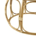 Rattan Τραπέζι Σαλονιού από Ρατάν σε Φυσική Απόχρωση (101.6x101.6x50.8)cm Σετ/2